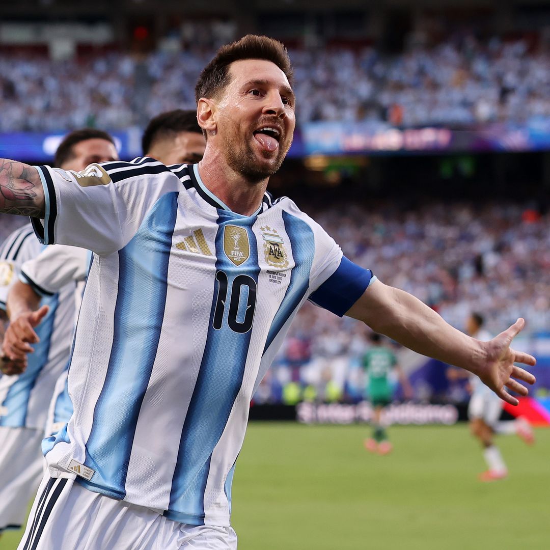 Lionel Messi durante un partido con la selección de Argentina en el Mundial 2026